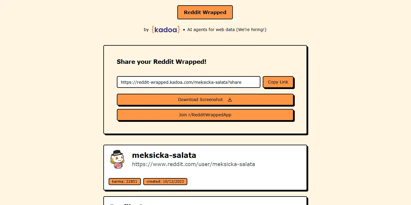 Reddit Wrapped preview