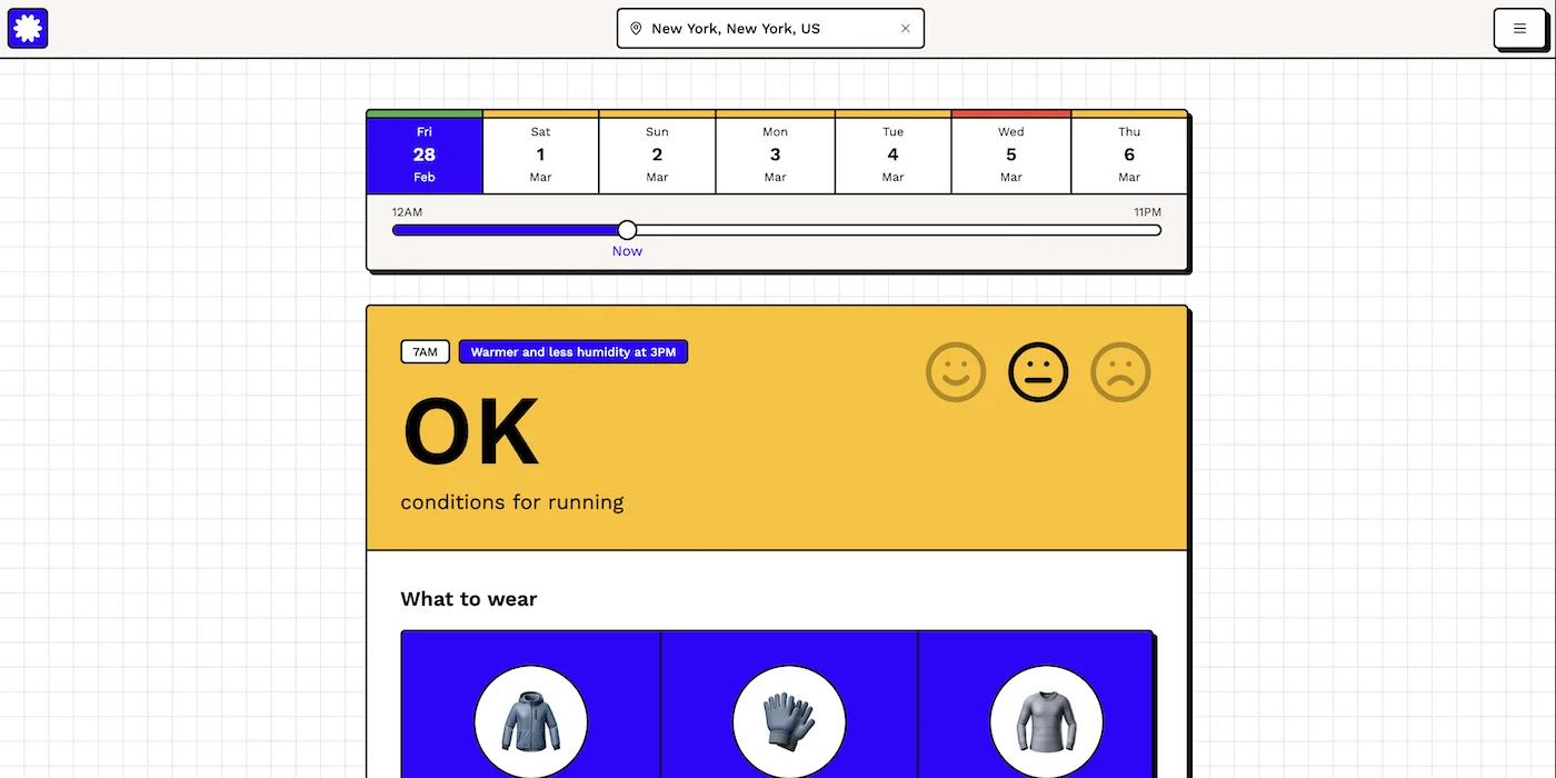 WeatherToRun preview