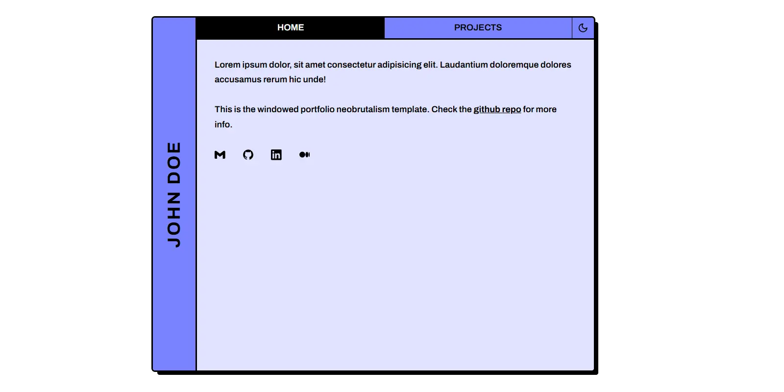 Windowed portfolio preview